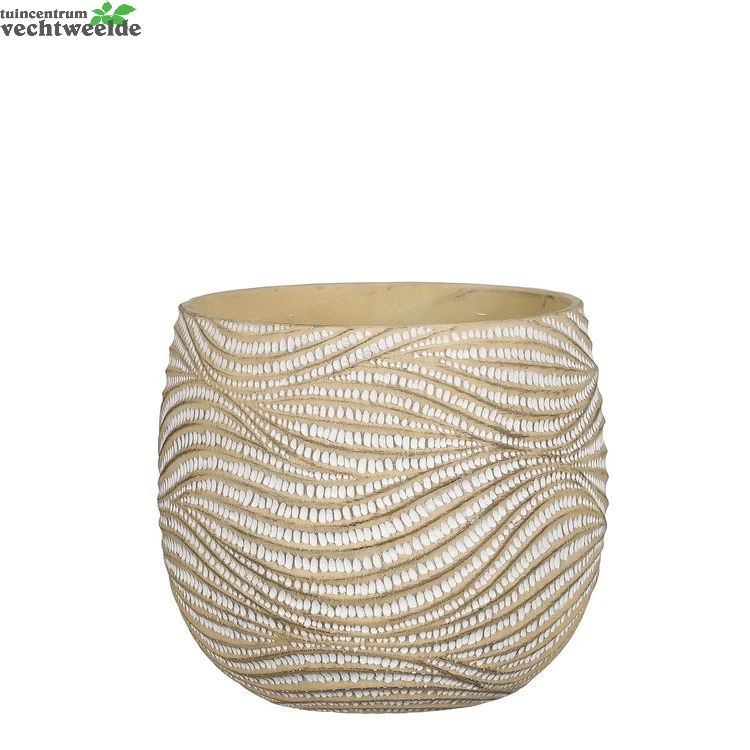 Pot Hendrick D23.5h20cm Creme 1 Pot Hendrick D23.5h20cm Creme