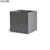 Pot Kubus Clay Fibre B28h28 Cm Authentiek Grijs