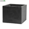 Pot Kubus Clay Fibre B34 - H30 Cm Zwart