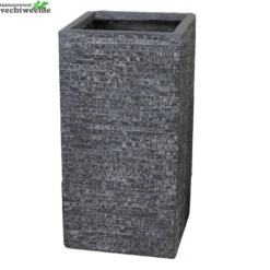 Pot Kubus Hg B33h70cm Grafiet