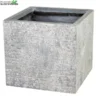 Pot Kubus Utah B44 - H38 Cm Grijs