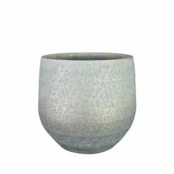 Pot Noor D33h30cm Metallic Grijs
