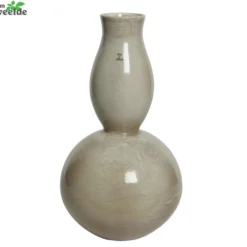 Decoris Vaas Aardewerk D14.5h45cm Zilver