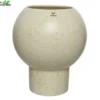 Decoris Vaas Aardewerk D22h25.50cm Wit