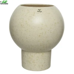Decoris Vaas Aardewerk D22h25.50cm Wit