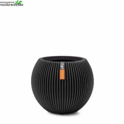 Vaas Bol Groove D30h25cm Zwart