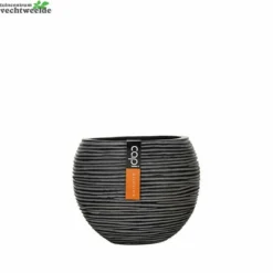 Vaas Bol Iii D22.5h19cm Zwart