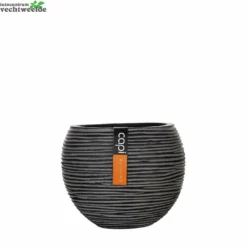 Vaas Bol Iv D29.2h25cm Zwart