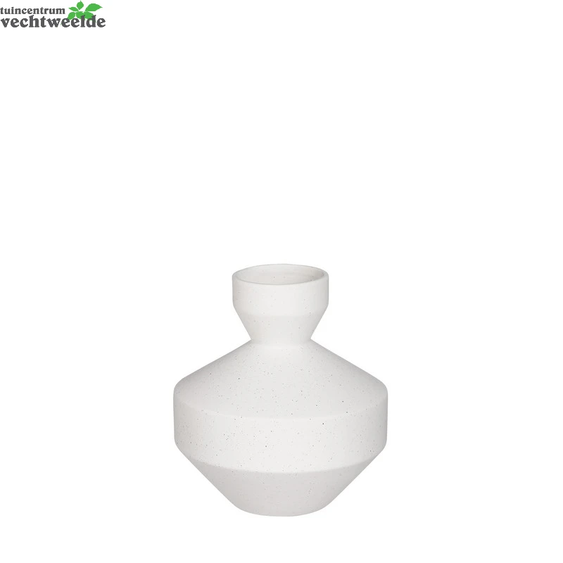Vaas D18h19cm Wit 1 Vaas D18h19cm Wit