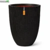Vaas Elegant Lg Groove D46h58 Zwart