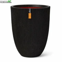 Vaas Elegant Lg Groove D46h58 Zwart