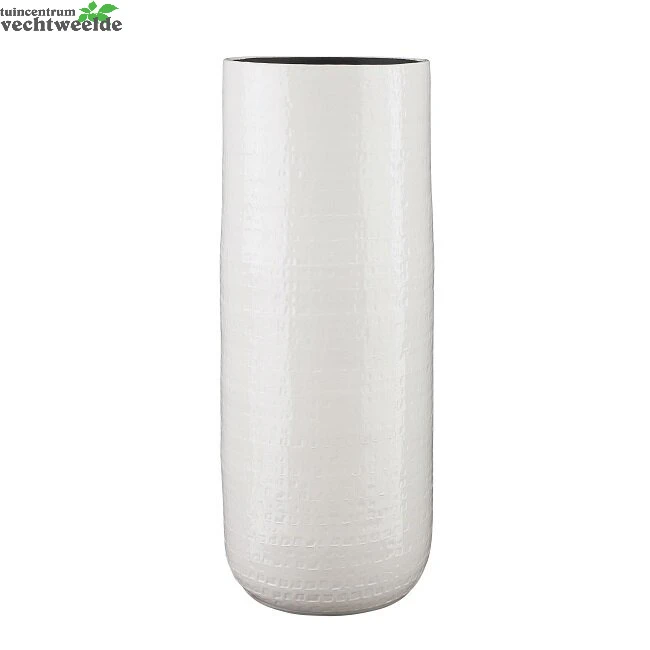 Vaas Floyd D28h70cm Wit - Mica 1 Vaas Floyd D28h70cm Wit - Mica
