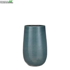 Vaas Gabriel D21h35cm Blauw - Mica