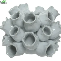 Decoris Vaas Keramiek L20b19.5h15.5cm Wit