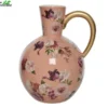 Decoris Vaas Porselein L17b14h20cm Z.roze